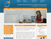 Tablet Screenshot of institutoamazonico.edu.pe